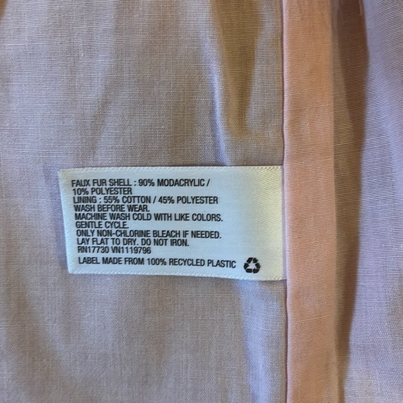 Cherokee Kids Faux Fur Vest SZ 6/6X - Picture 3 of 5